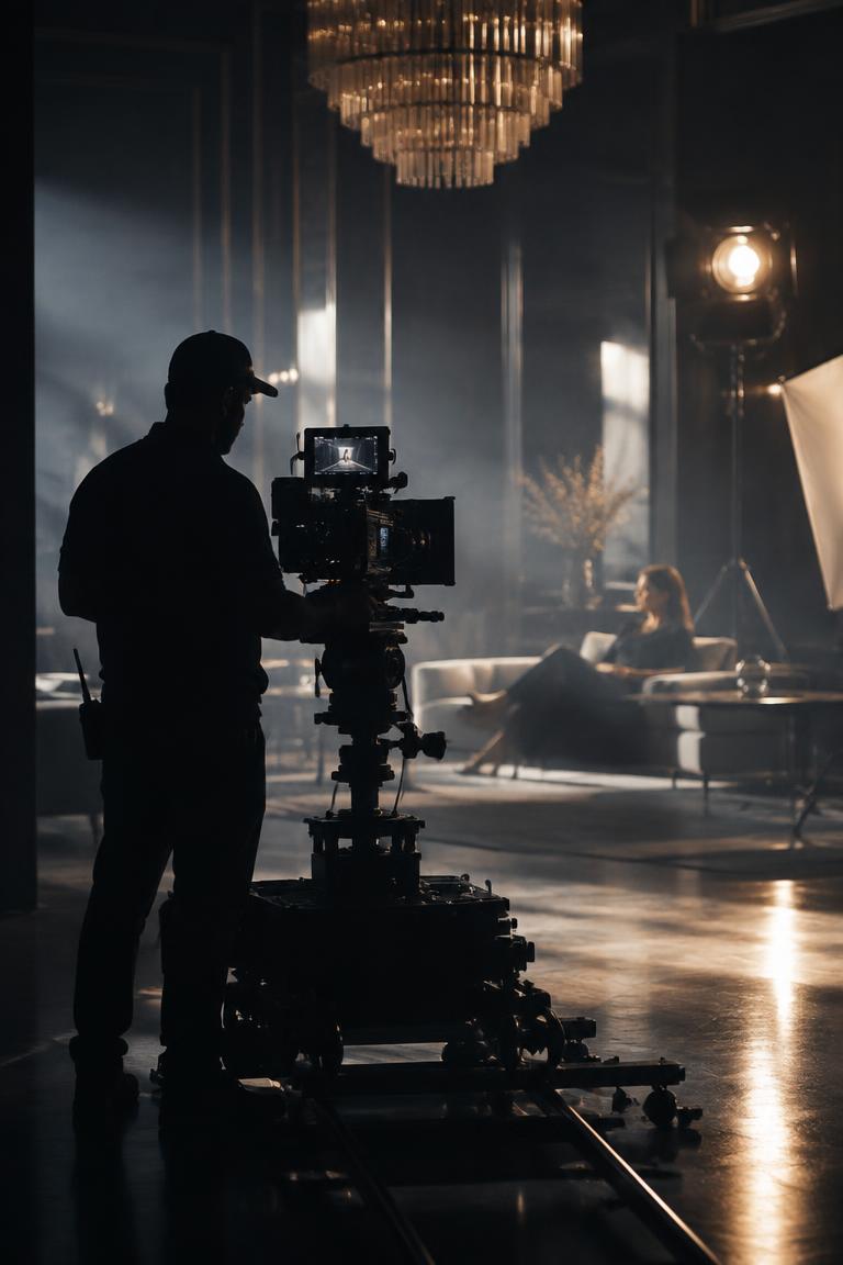 Cinema camera filming a premium brand campaign